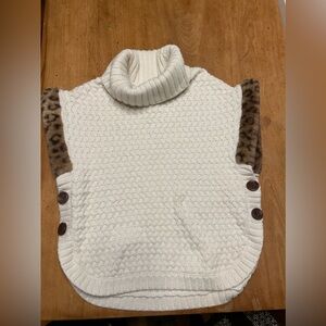 Kids sweater poncho